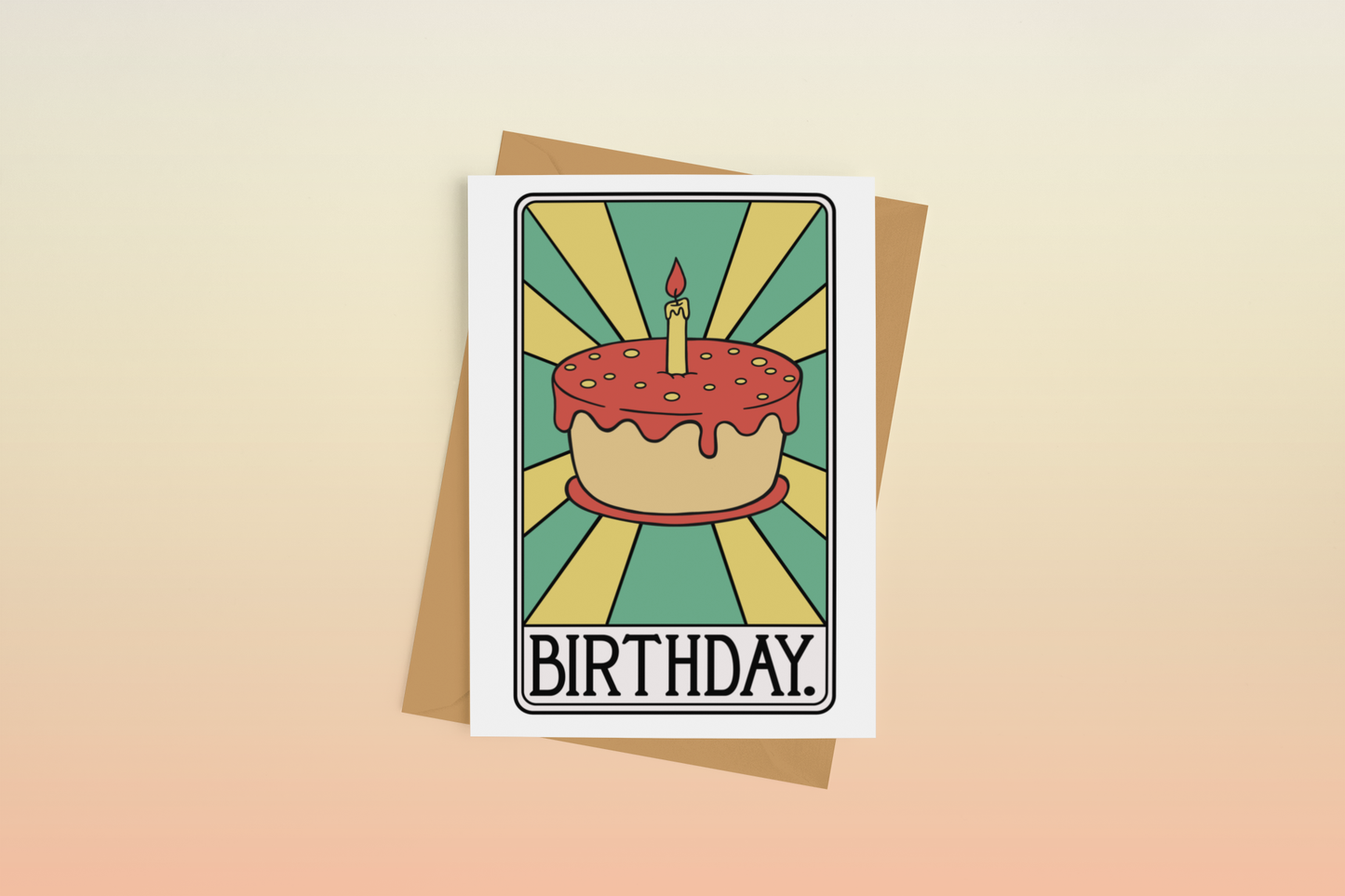 Tarot Card Birthday Greeting Card