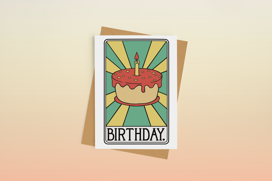 Tarot Card Birthday Greeting Card