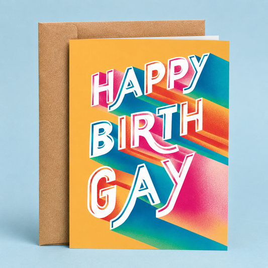 Happy BirthGay Greeting Card