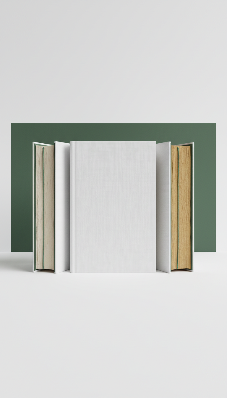 Modern literary anthology in magazine white