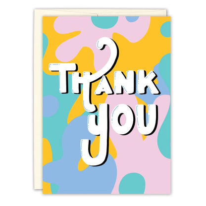 Retro Thank You Greeting Card